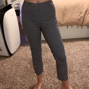 Brandy Melville Blue & White Gingham Tilden Pants